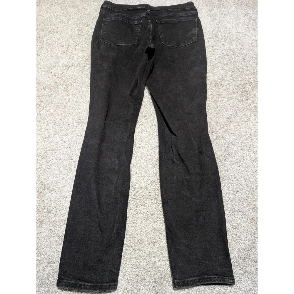 Old Navy Rockstar Super Skinny Jeans Women 8 Black Distressed Lot of 2 High Rise